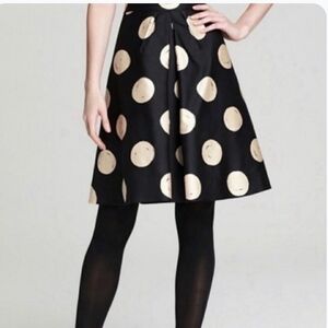 Kate Spade Silk Preppy Polka Dot Minimalist Skirt Size 6